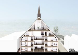 Transformation of vacant church into apartments