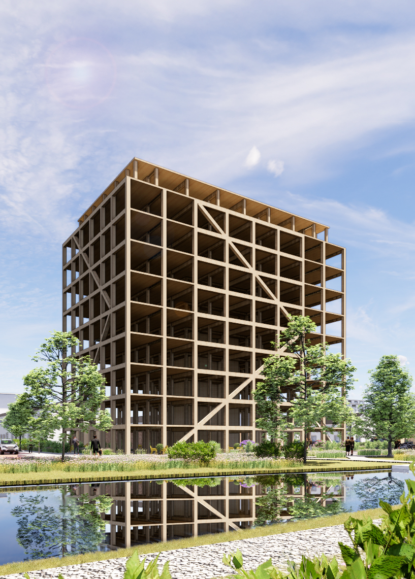 UC Architects takes wood structures to the next step; 10 layers in wood without a concrete core